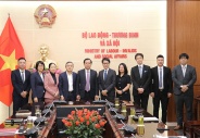 Thứ trưởng Nguyễn Bá Hoan tiếp và làm việc với Nghiệp đoàn Success Group (Nhật Bản) 