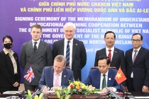 Ký kết Bản ghi nhớ về hợp tác trong lĩnh vực giáo dục nghề nghiệp giữa Việt Nam và Vương quốc Anh