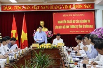 Đại tướng Lương Cường làm việc với Ban Thường vụ Tỉnh ủy Đồng Nai