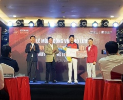 Lễ mừng công Đội tuyển golf quốc gia giành huy chương tại SEA Games 32