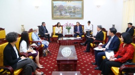 Minister Dao Ngoc Dung receives the UN Resident Coordinator in Vietnam