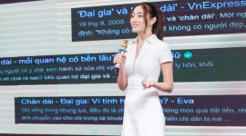 Hoa hậu Lương Thùy Linh tham gia chia sẻ tại Chương trình TEDxUEB 2022