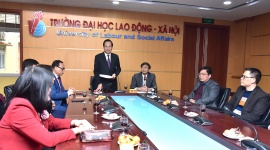Bộ trưởng Đào Ngọc Dung: Trường Đại học Lao động - Xã hội cần tiếp tục quan tâm đến công tác xây dựng Đảng