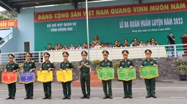 Ban Chỉ huy quân sự huyện Nhơn Trạch đoạt giải nhất mô hình học cụ huấn luyện năm 2023
