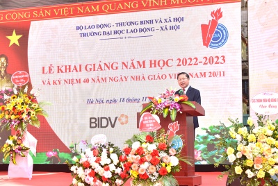 Trường Đại học Lao động - Xã hội: Khai giảng năm học 2022 - 2023 và Kỷ niệm 40 năm Ngày Nhà giáo Việt Nam